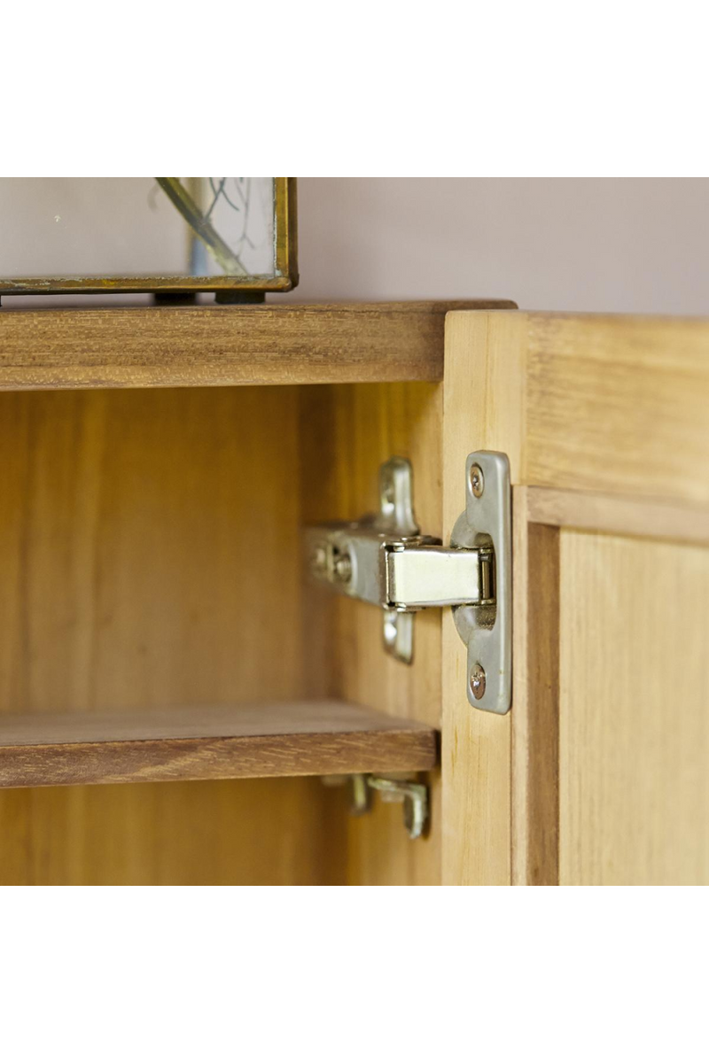 Solid Teak Bathroom Cabinet with Mirror | Tikamoon Jill | OROA TRADE