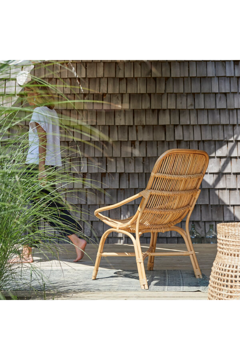 Natural Rattan Garden Lounge Chair | Tikamoon Pia | Woodfurniture.com