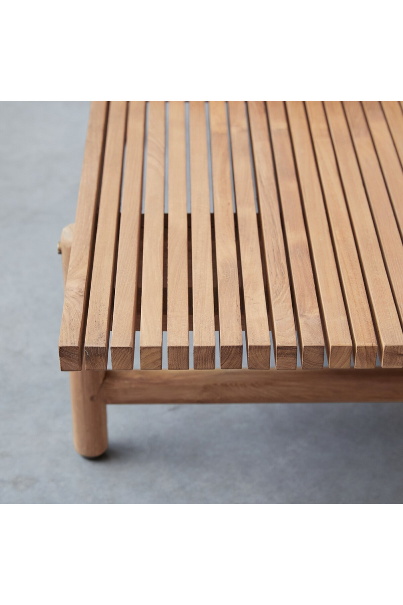 Teak Slatted Outdoor Coffee Table | Tikamoon Fado  | Woodfurniture.com
