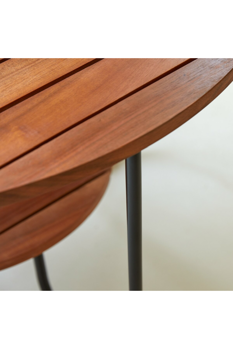 Acacia Round Garden Coffee Table | Tikamoon Key Wood | Woodfurniture.com