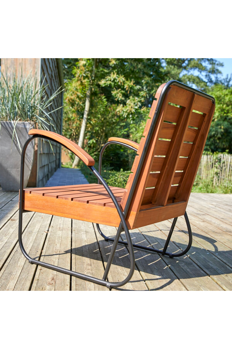Solid Teak Garden Lounge Chair | Tikamoon Key Wood | Woodfurniture.com
