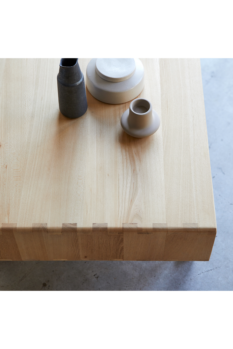 Varnished Elm Coffee Table | Tikamoon Luis | Woodfurniture.com