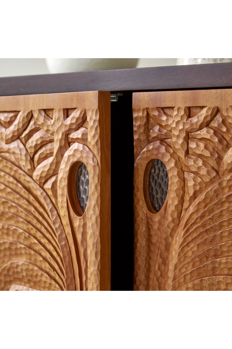 Carved Mahogany Sideboard | Tikamoon Frida | Woodfurniture.com