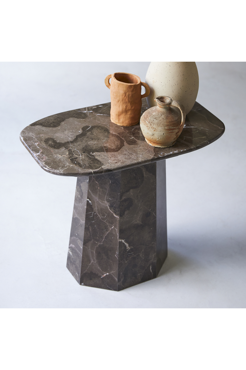 Brown Marble Coffee Table | Tikamoon Keesog | Woodfurniture.com