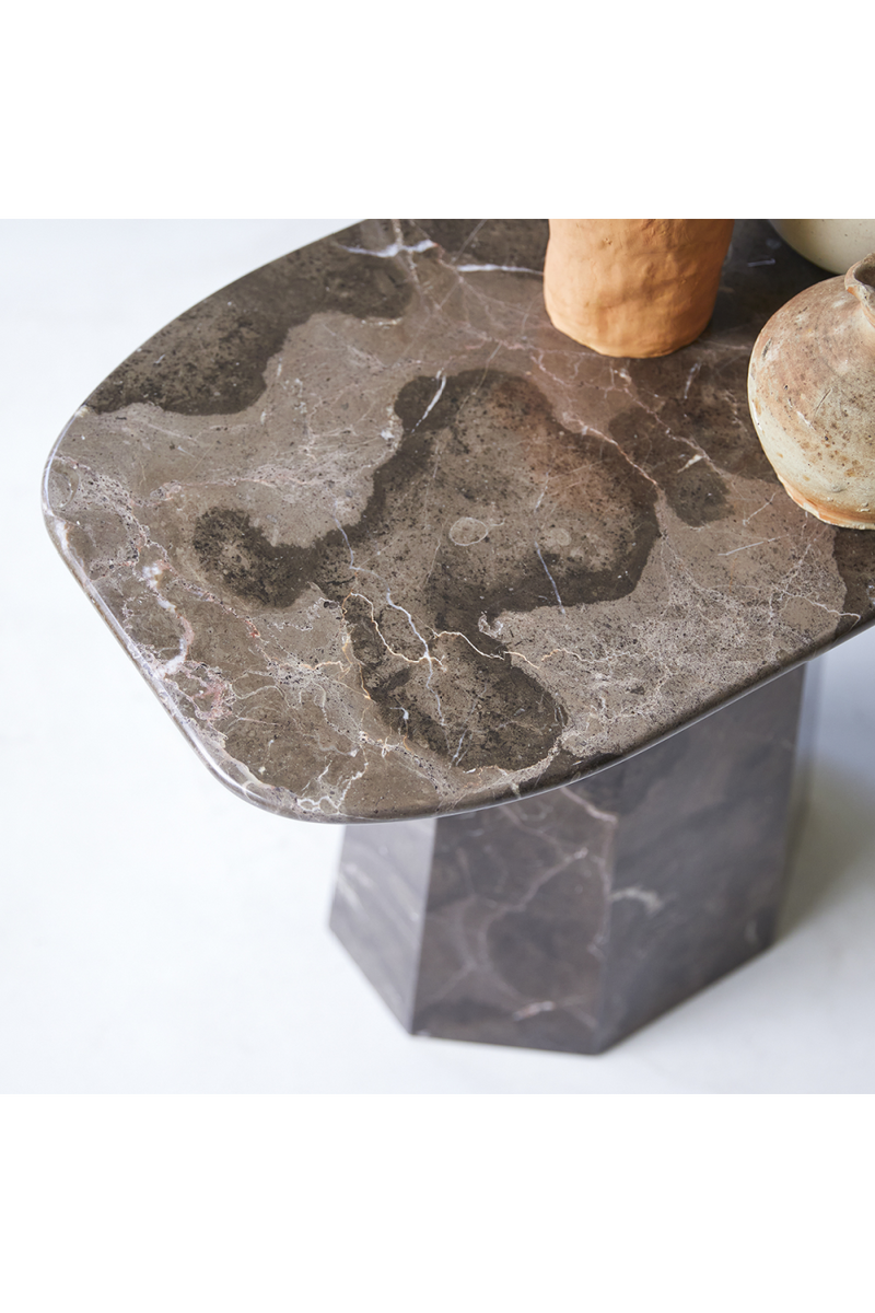 Brown Marble Coffee Table | Tikamoon Keesog | Woodfurniture.com