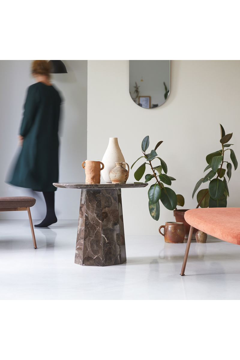 Brown Marble Coffee Table | Tikamoon Keesog | Woodfurniture.com