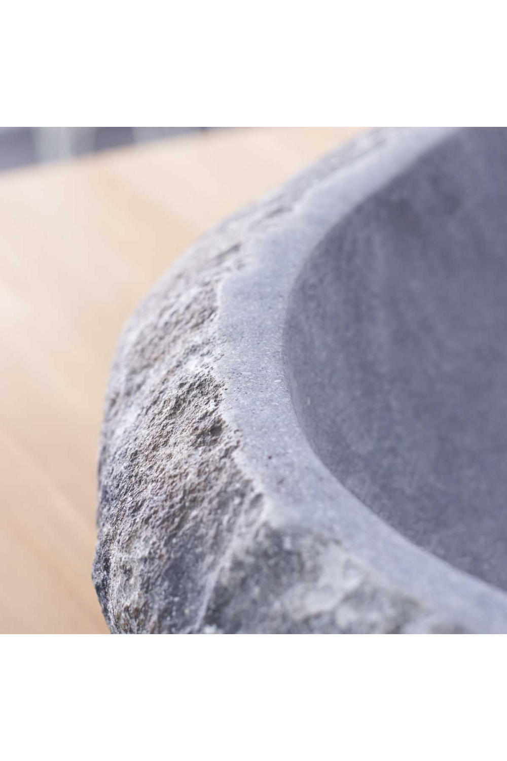 Gray Stone Bathroom Sink | Tikamoon Galet Nobu | Woodfurniture.com