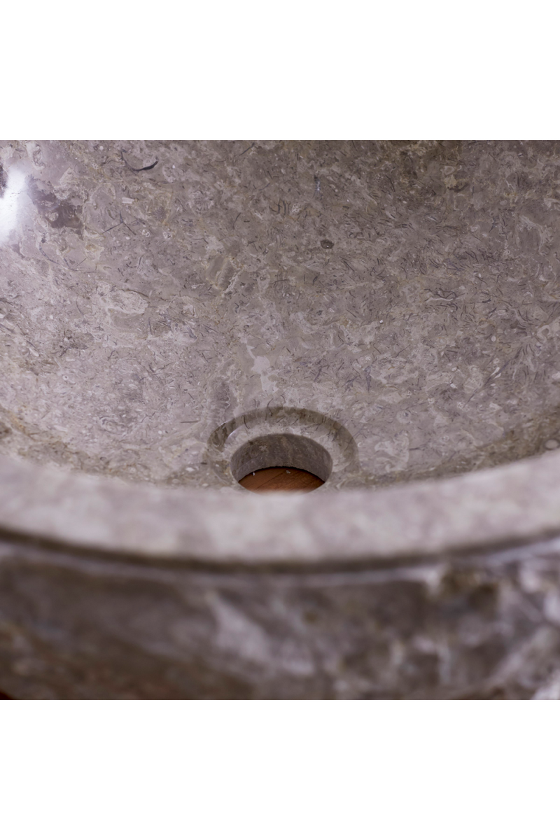 Gray Marble Bathroom Sink | Tikamoo Scrula | Woodfurniture.com
