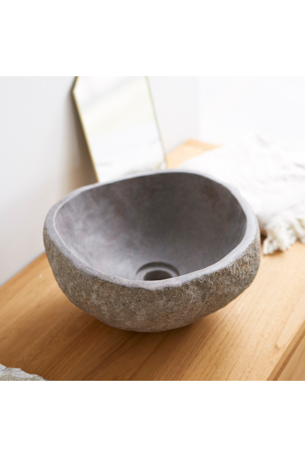 Basalt Bathroom Sink | Tikamoon Nobu | Woodfurniture.com