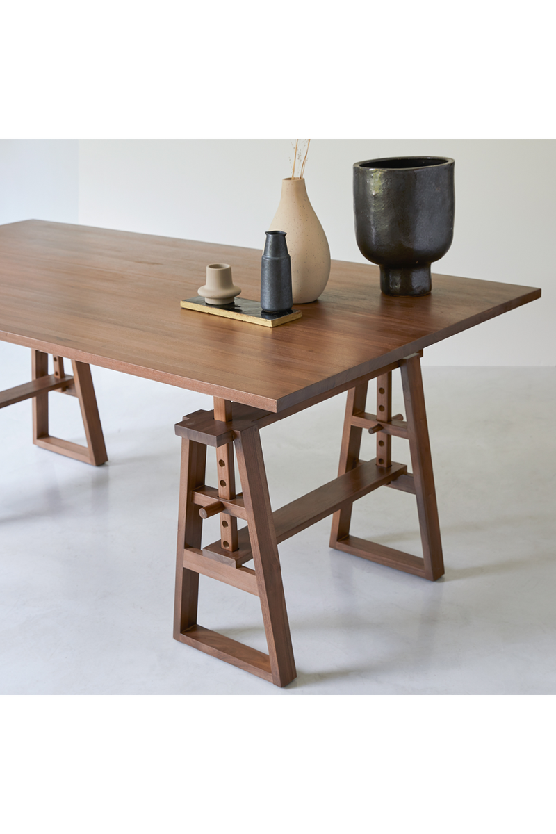 Scandi Style Dining Table | Tikamoon Trestle | Woodfurniture.com