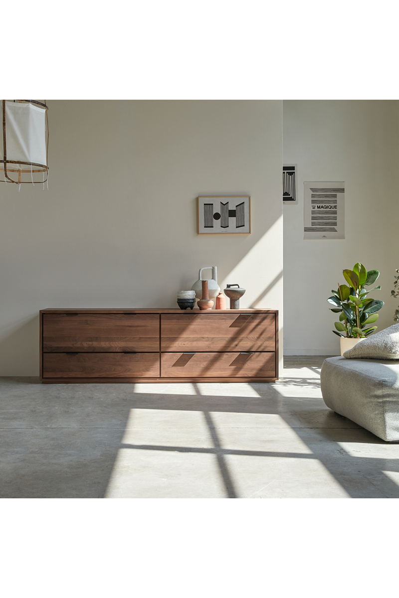 Solid Walnut TV Unit | Tikamoon Senson | Woodfurniture.com