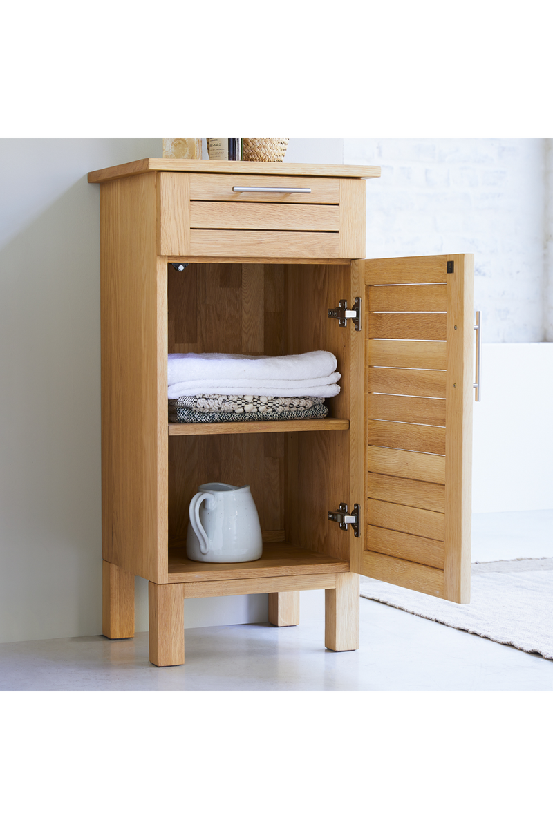 Oak Minimalist Bathroom Cabinet | Tikamoon Soho | Woodfurniture.com