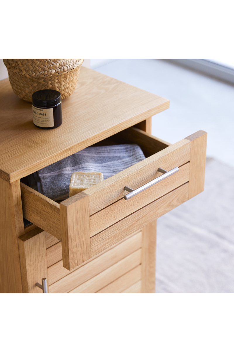 Oak Minimalist Bathroom Cabinet | Tikamoon Soho | Woodfurniture.com