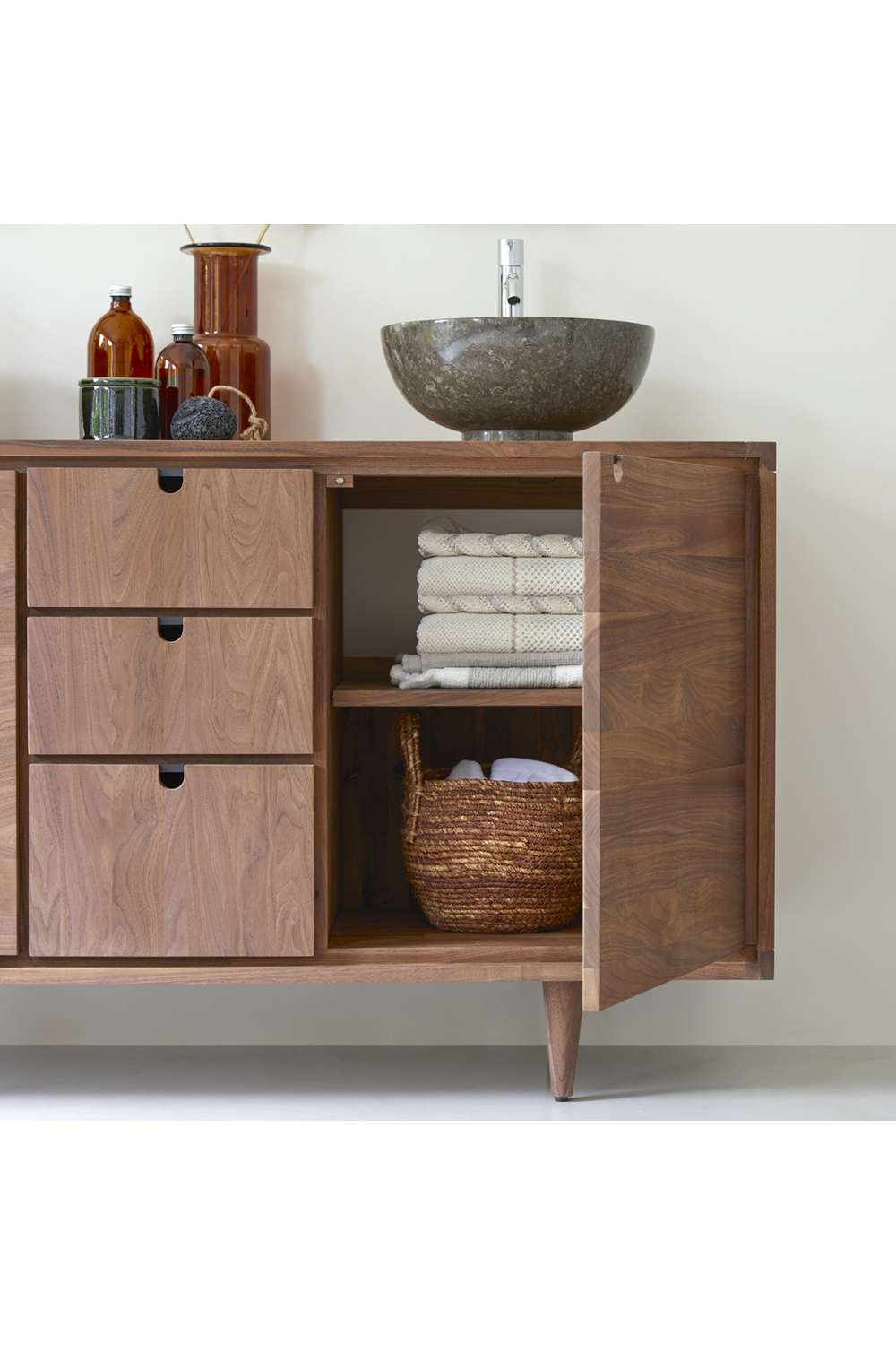 Scandinavian Style Vanity Unit | Tikamoon Jonak | Woodfurniture.com