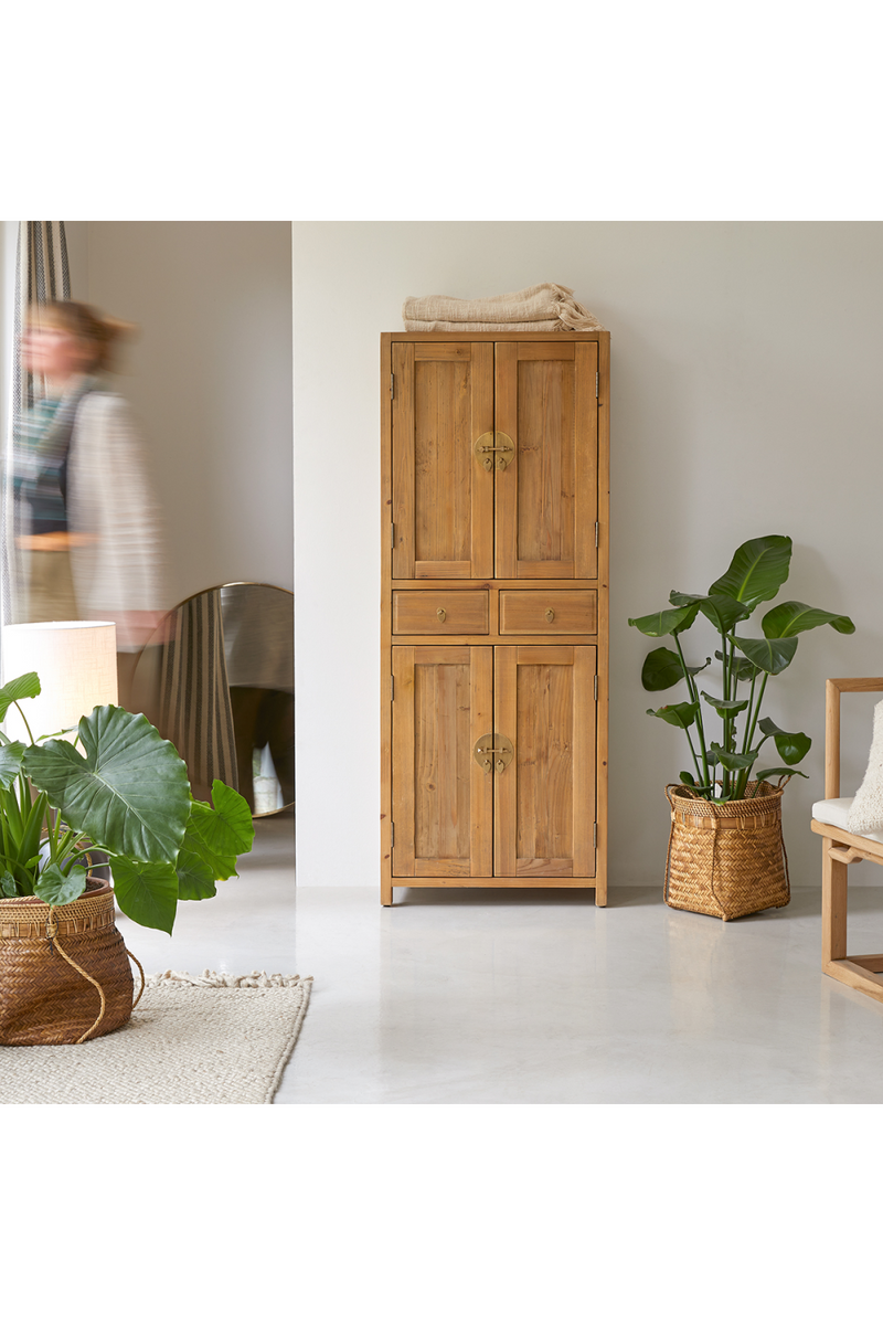 Modern Classic Pine Wardrobe | Tikamoon Yuki | Woodfurniture.com