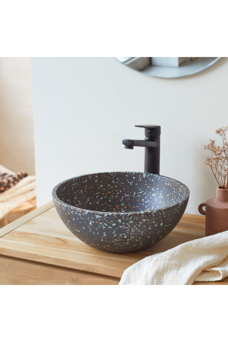Round Confetti Terrazzo Sink | Tikamoon Micha | Woodfurniture.com