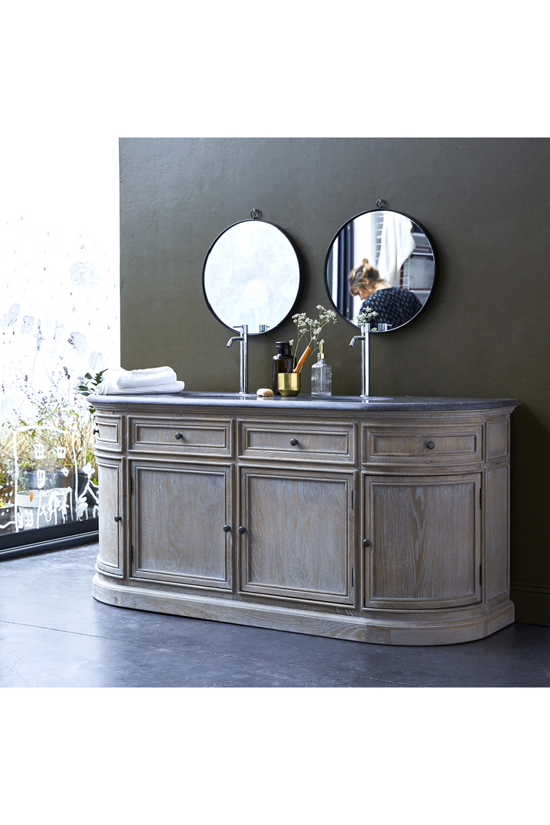 Solid Oak Classic Bathroom Cabinet | Tikamoon Louise | Woodfurniture.com