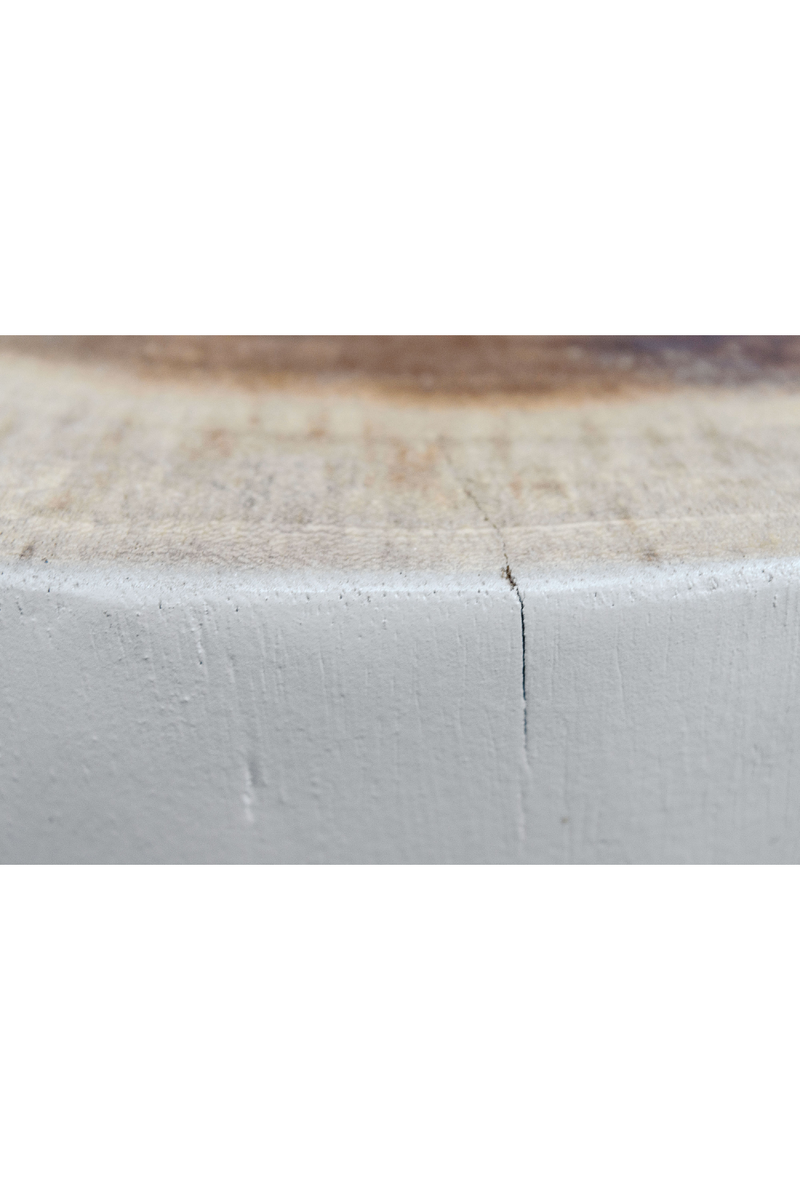 White Wood Stool / Table | Versmissen Tree | Oroatrade.com