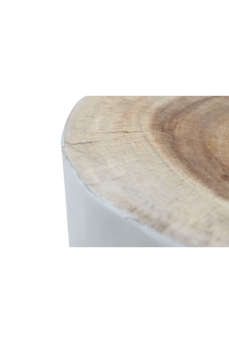 White Wood Stool / Table | Versmissen Tree | Woodfurniture.com