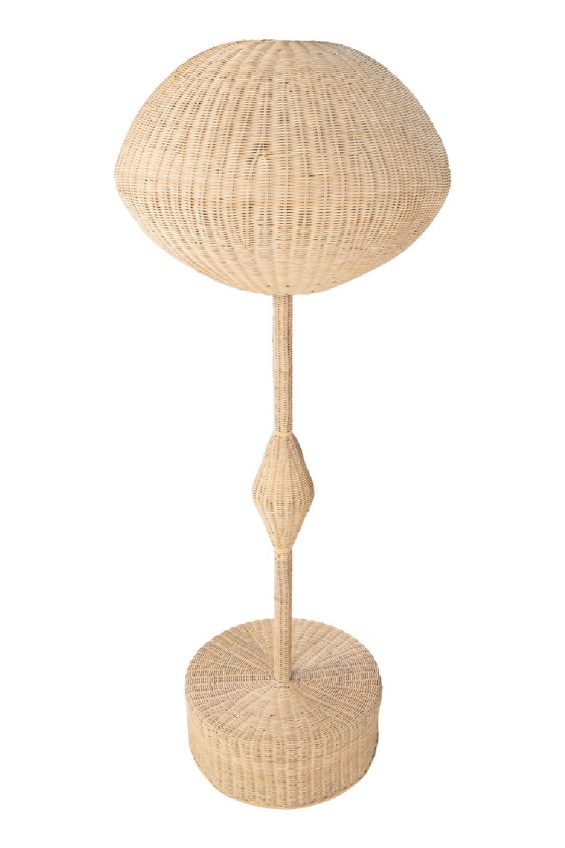 Natural Rattan Floor Lamp | Versmissen Chupa | Woodfurniture.com