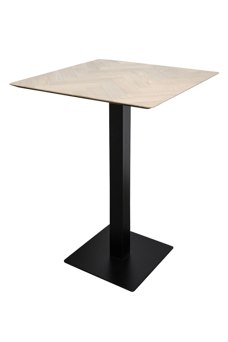 Solid Oak Bar Table | Versmissen Herringbone | Woodfurniture.com