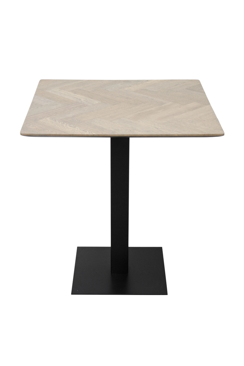 Square Pedestal Dining Table | Versmissen Herringbone | Woodfurniture.com
