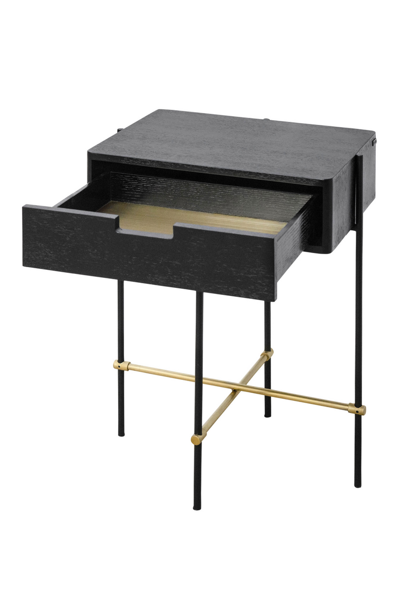 Black One-Drawer Cabinet | Versmissen Highline | Woodfurniture.com