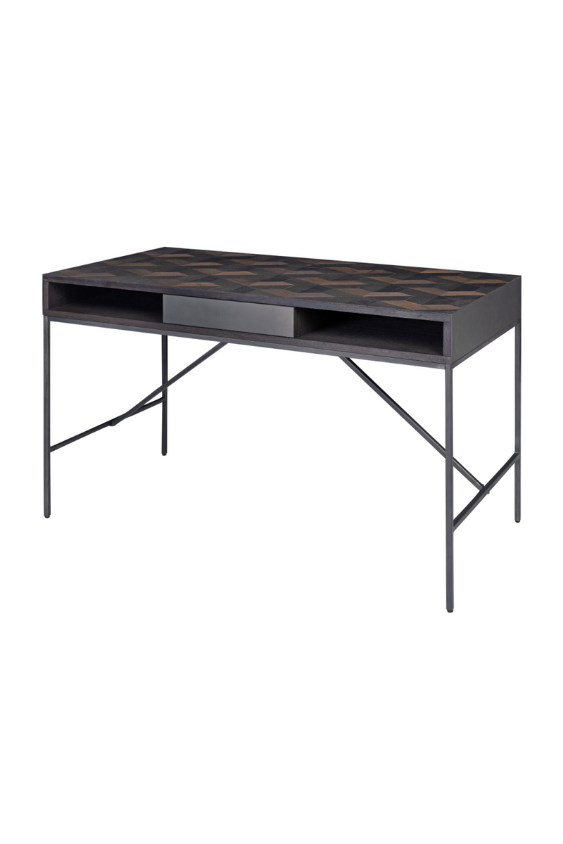 Black Oak Parquet Desk | Versmissen Illusion | Woodfurniture.com