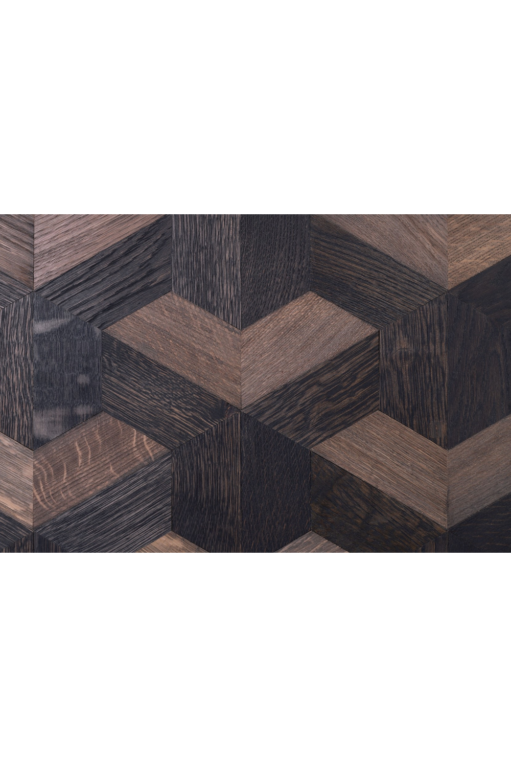 Oak Parquet Sideboard with Toprack | Versmissen Illusion | Woodfurniture.com