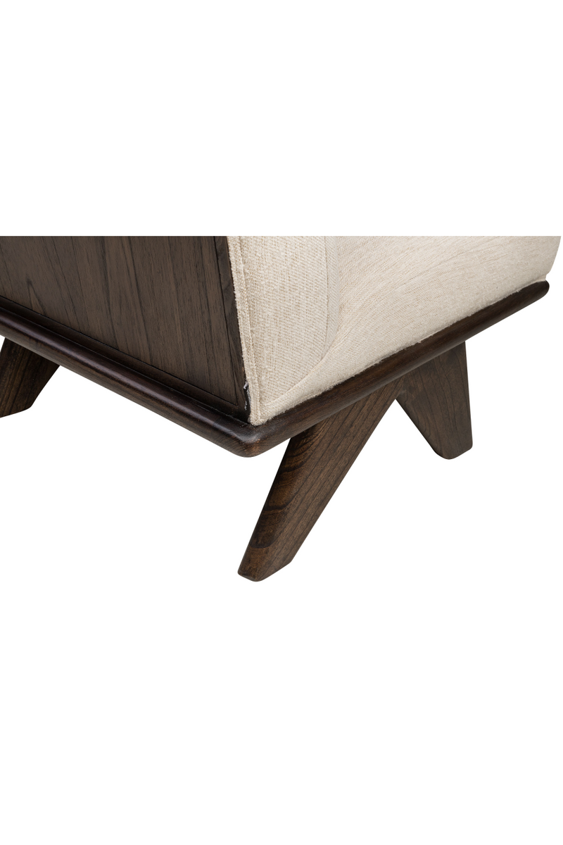 Cream Lounge Chair | Versmissen Isoko | Woodfurniture.com