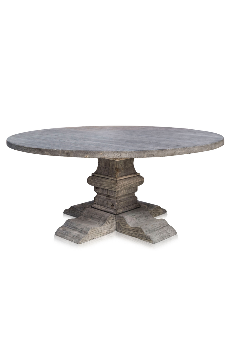 Gray Round Dining Table | Versmissen Column | Woodfurniture.com