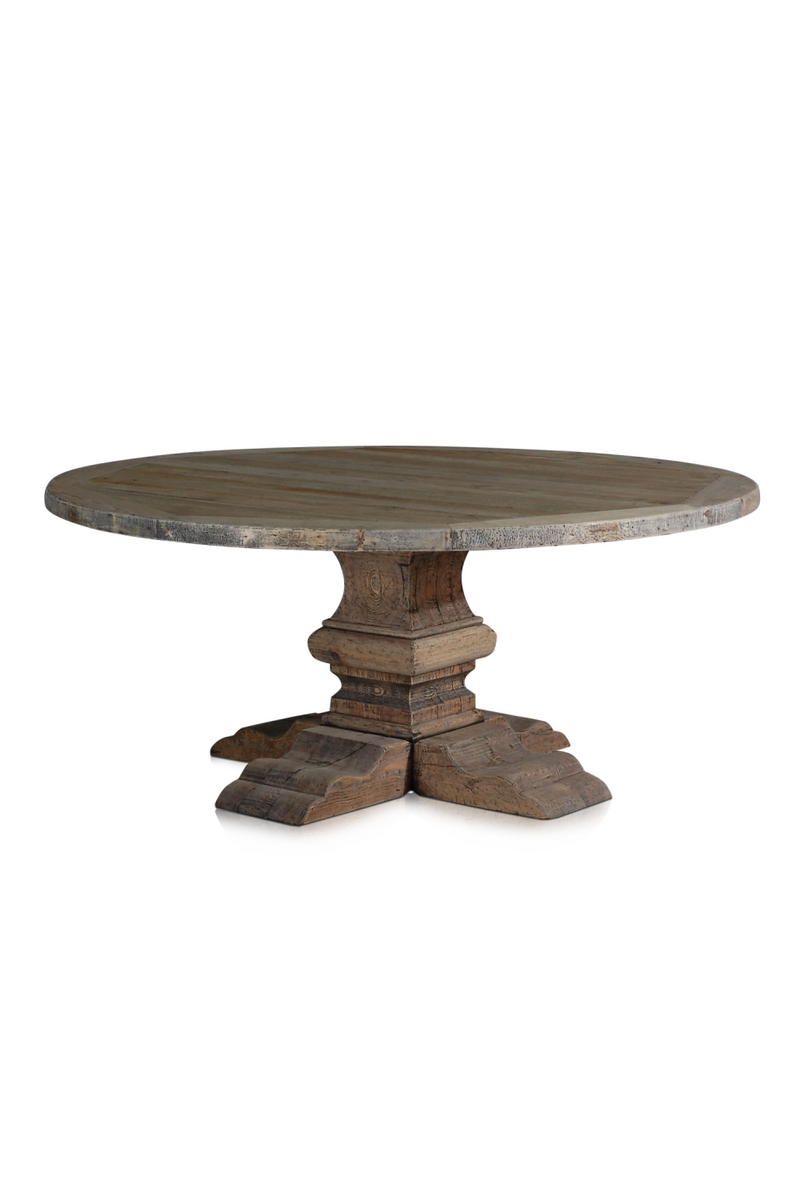 Natural Round Dining Table | Versmissen Column | Woodfurniture.com