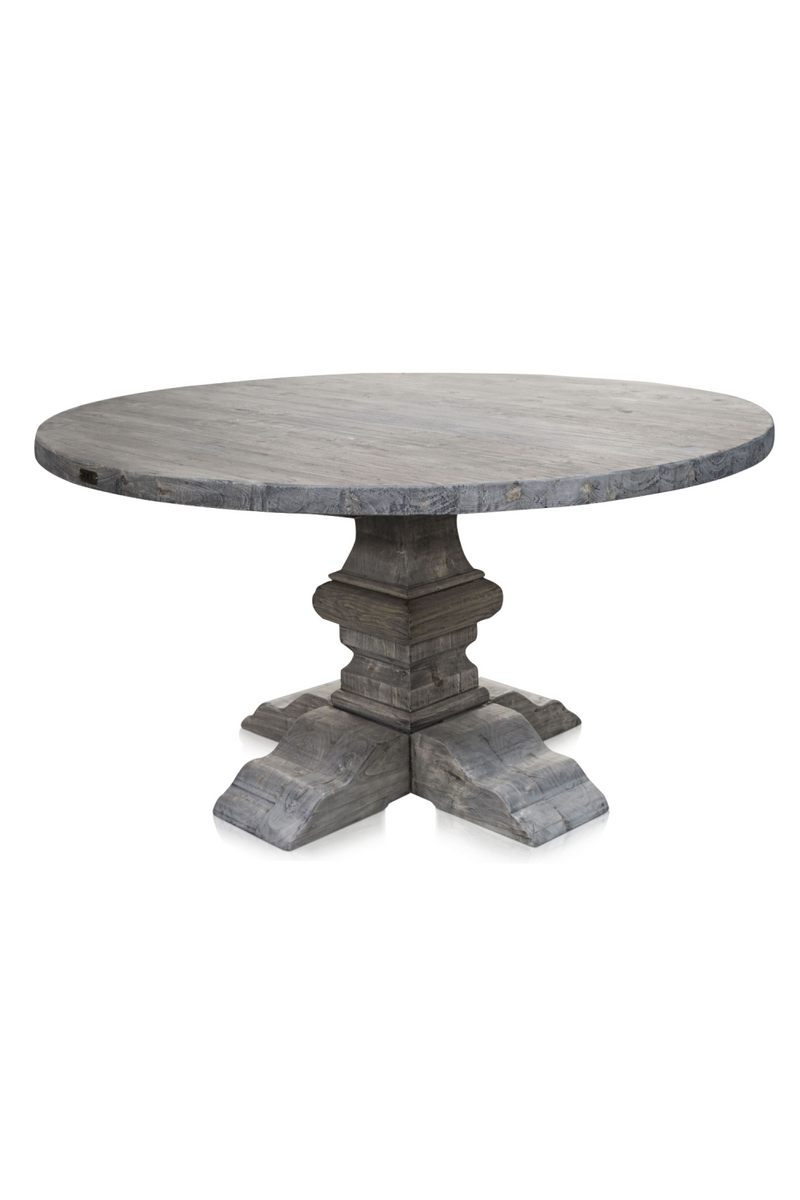 Gray Round Dining Table | Versmissen Column | Woodfurniture.com