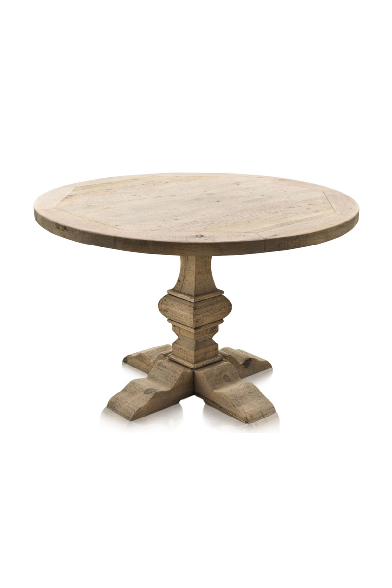 Natural Round Dining Table | Versmissen Column | Woodfurniture.com