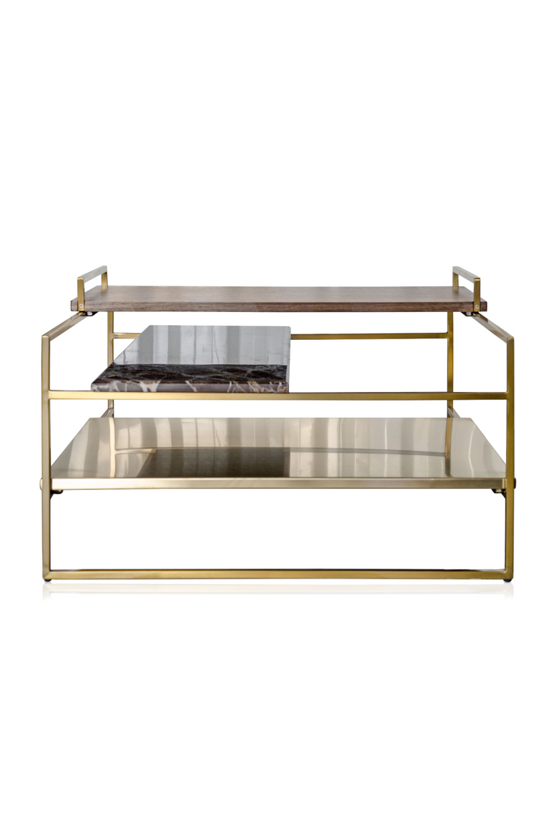 Multi-layered Gold Coffee Table | Versmissen Architect | Woodfurniture.com