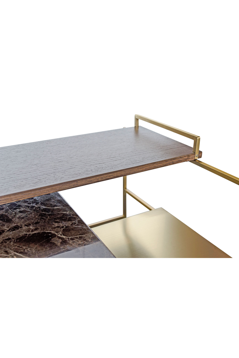 Multi-layered Gold Coffee Table | Versmissen Architect | Woodfurniture.com