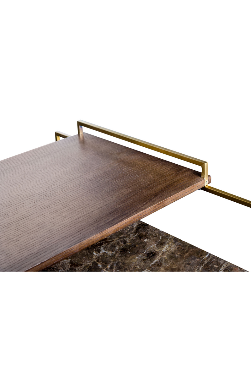 Multi-layered Gold Coffee Table | Versmissen Architect | Woodfurniture.com