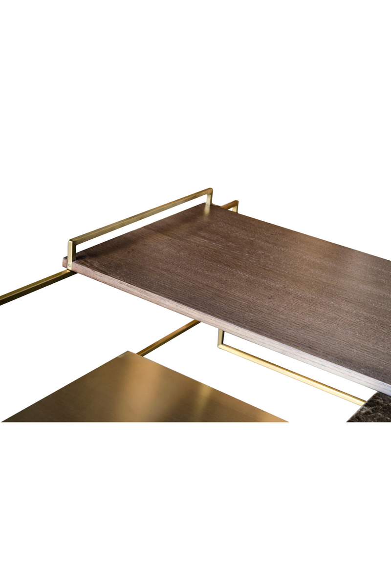 Multi-layered Gold Coffee Table | Versmissen Architect | Woodfurniture.com