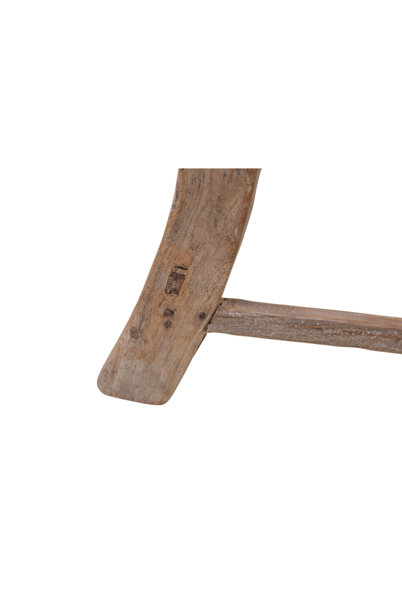 Rustic Elm Saddle Stool | Versmissen | Woodfurniture.com