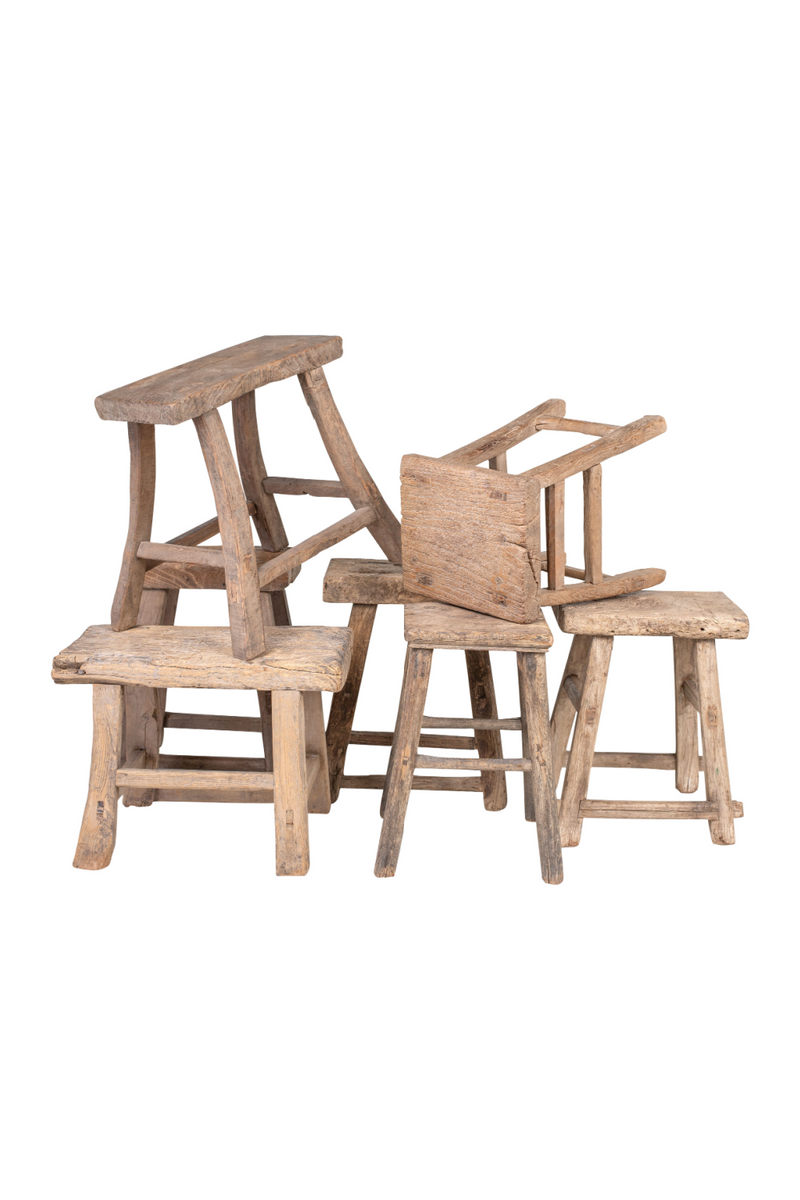 Wood Rustic Table / Stool | Versmissen | Woodfurniture.com