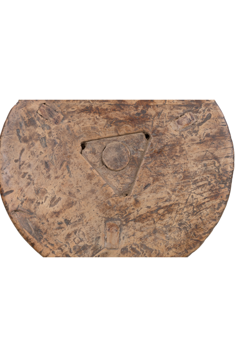 Round Wooden Rustic Stool | Versmissen | Woodfurniture.com