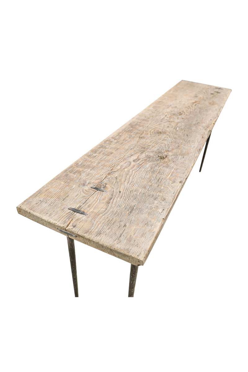 Wooden Plank Console Table L | Versmissen | Woodfurniture.com