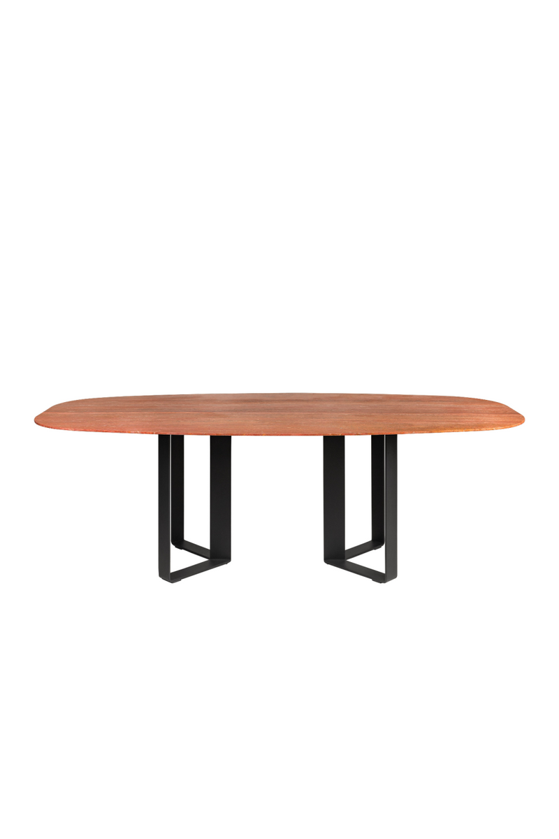 Red Travertine Dining Table | Versmissen Nibbles | Woodfurniture.com
