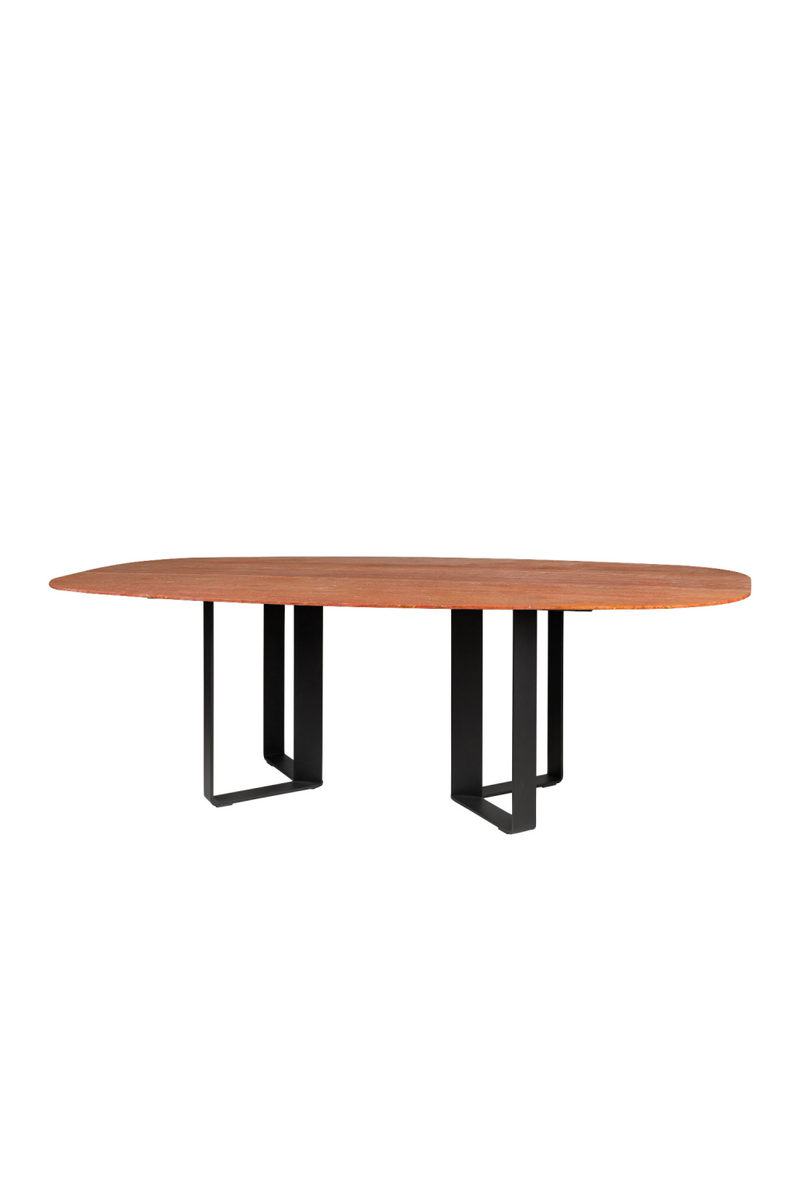 Red Travertine Dining Table | Versmissen Nibbles | Woodfurniture.com