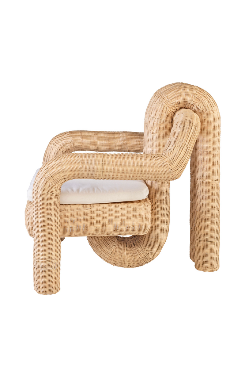 Sculptural Rattan Accent Chair | Versmissen Pompidou | Woodfurniture.com