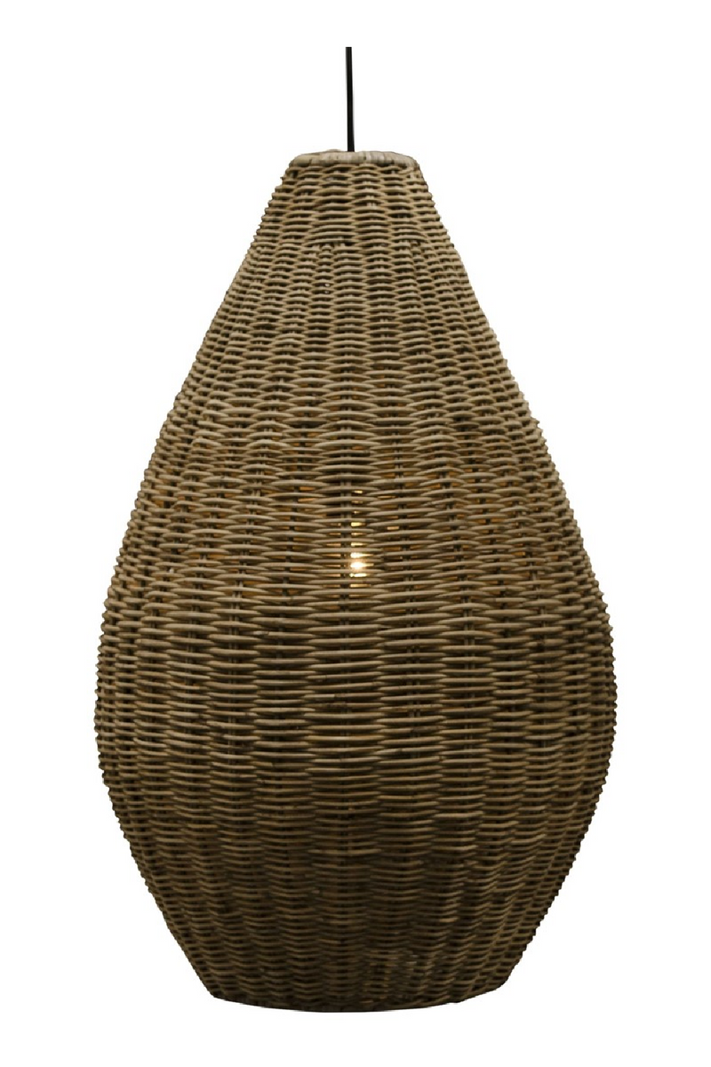 Rattan Teardrop Hanging Lamp M | Versmissen San Agnes | Woodfurniture.com