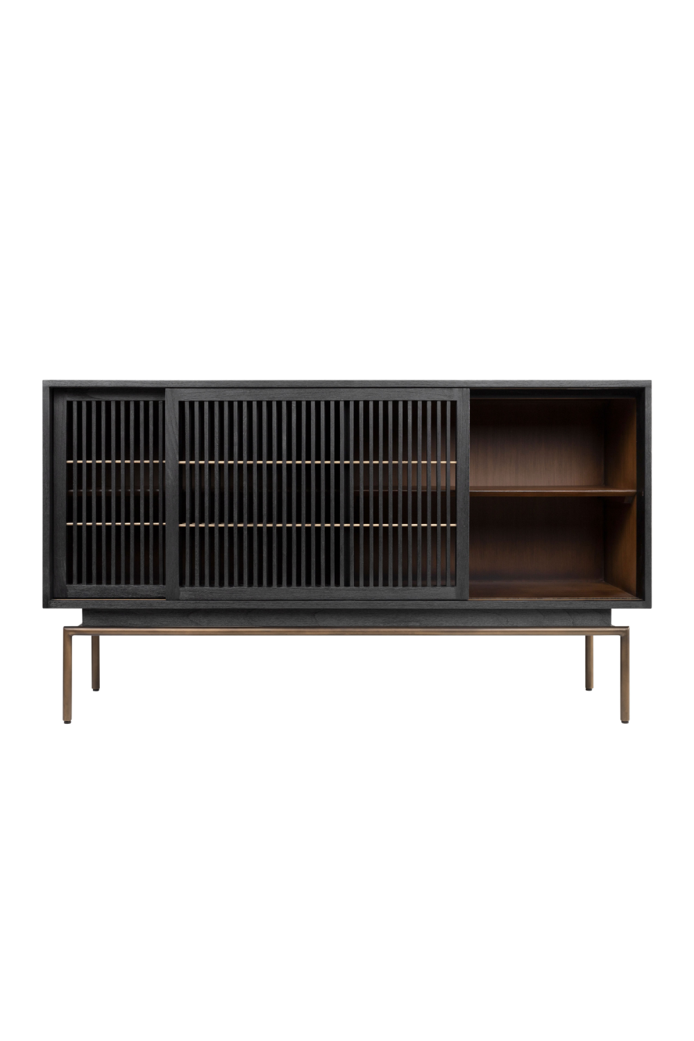 Black Mindi Wood Sideboard | Versmissen Tellem | Woodfurniture.com