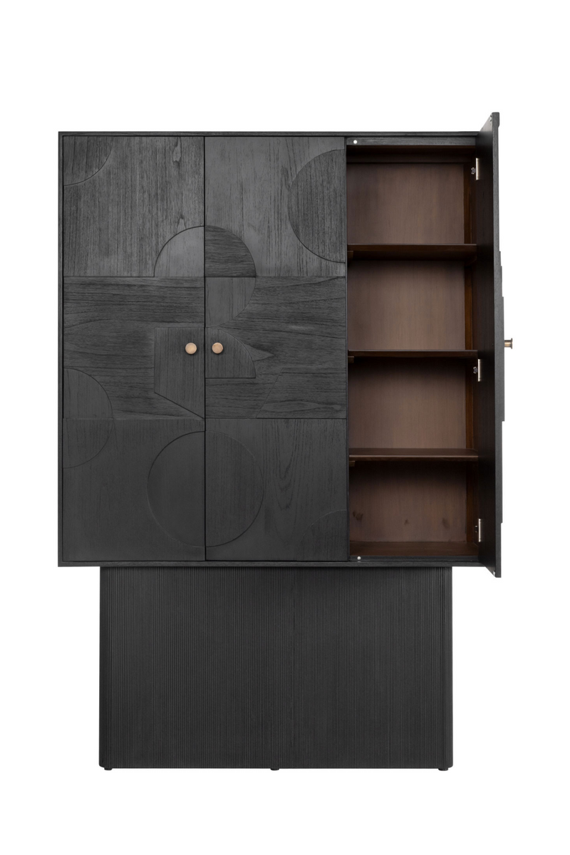 Geometrical Patterned Wooden Cabinet | Versmissen Zulgo | Woodfurniture.com