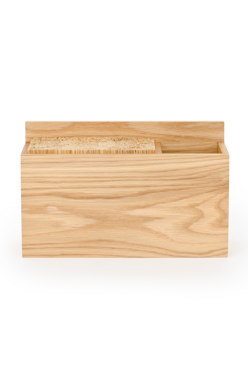 Wooden Rectangular Utensils Holder | Wireworks Block | Woodfurniture.com