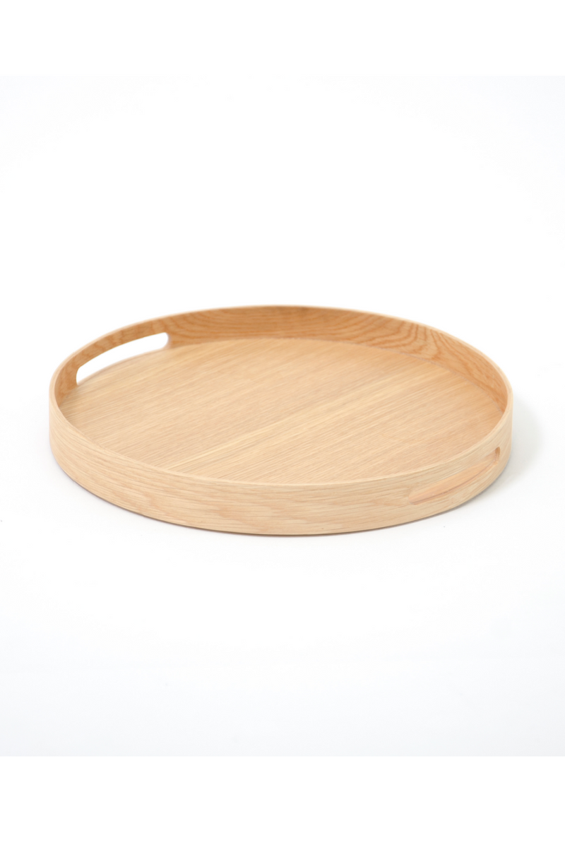 Wooden Round Tray | Wireworks Busboy | Woodfurniture.com
